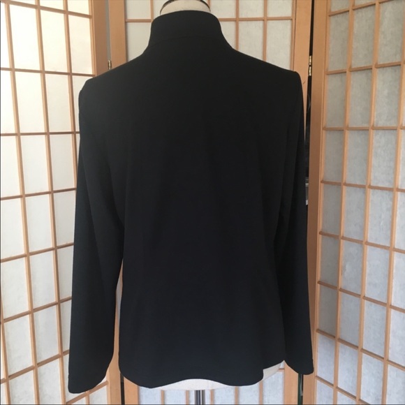 Chico’s Weekends Black Activewear Jacket SZ 1 (M/8) - Picture 4 of 8